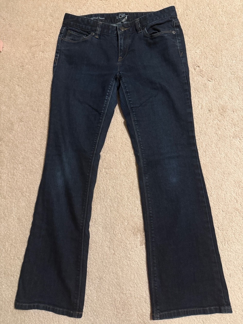 LOFT Dark Blue Original Bootcut Jeans
